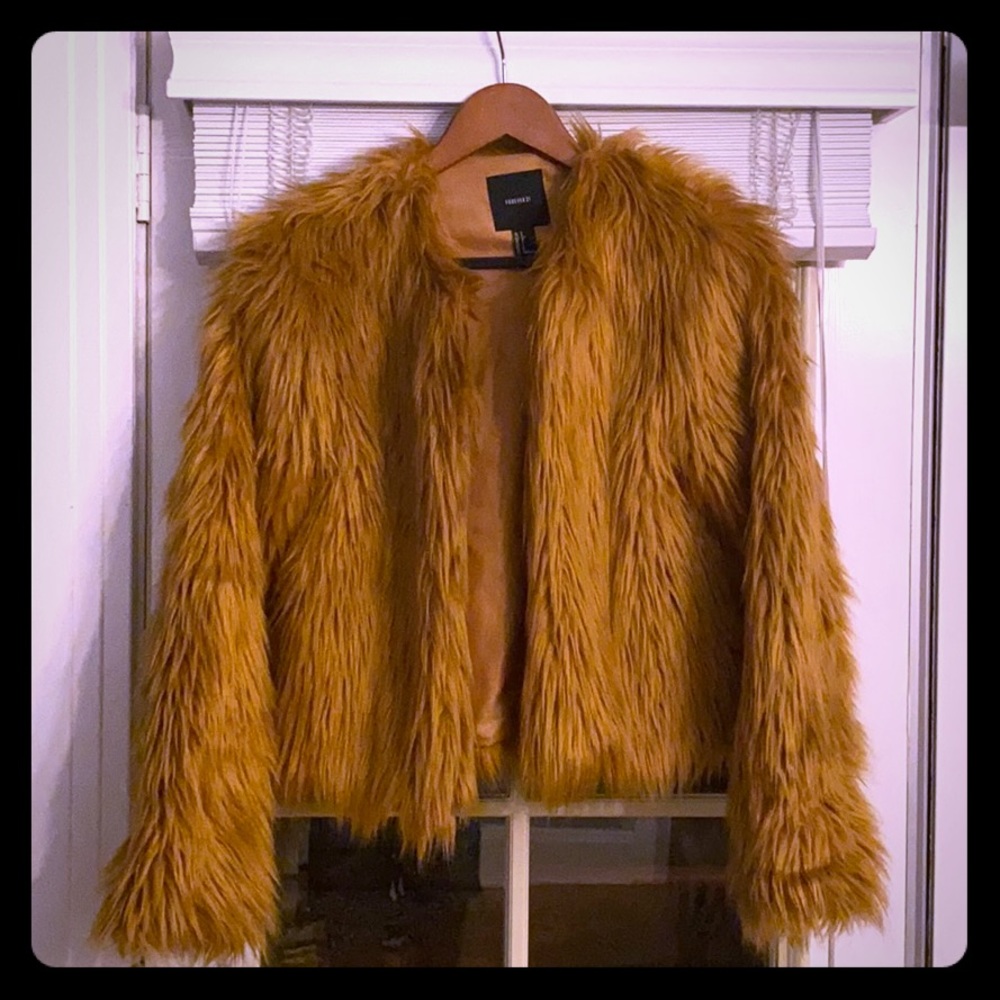 Faux Fur Brown Jacket